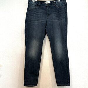 Vintage America Boho Skinny Jeans Dark Wash Stretch Denim W37xL28.5 Womens Sz 16